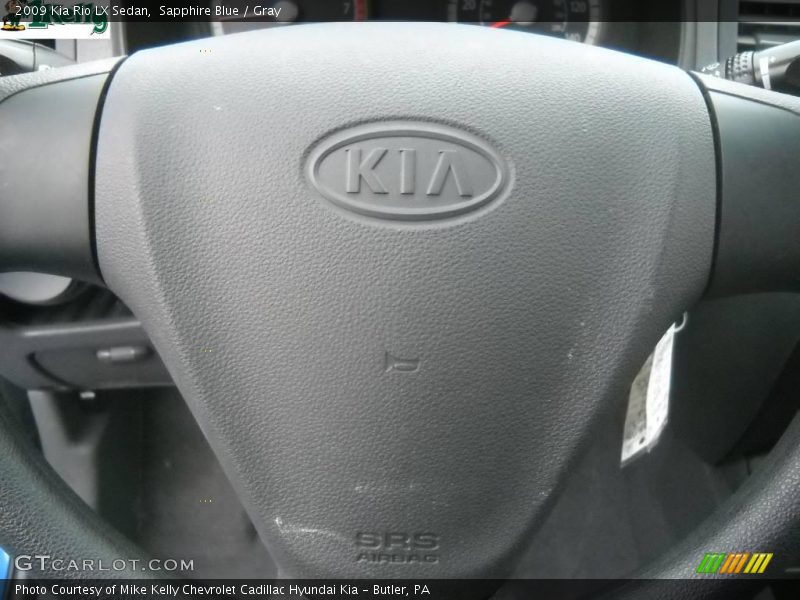 Sapphire Blue / Gray 2009 Kia Rio LX Sedan
