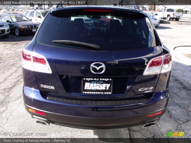 Stormy Blue Mica / Black 2009 Mazda CX-9 Touring AWD