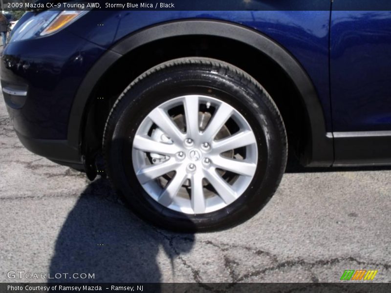 Stormy Blue Mica / Black 2009 Mazda CX-9 Touring AWD