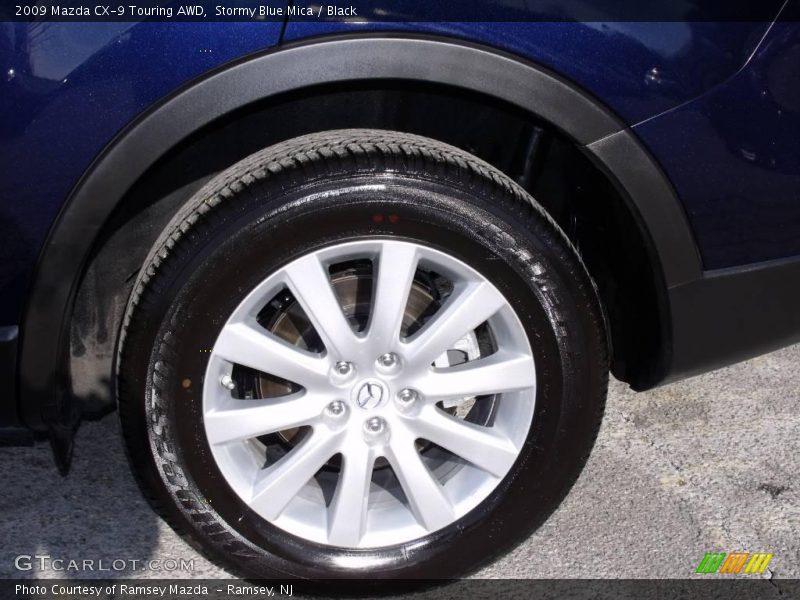 Stormy Blue Mica / Black 2009 Mazda CX-9 Touring AWD