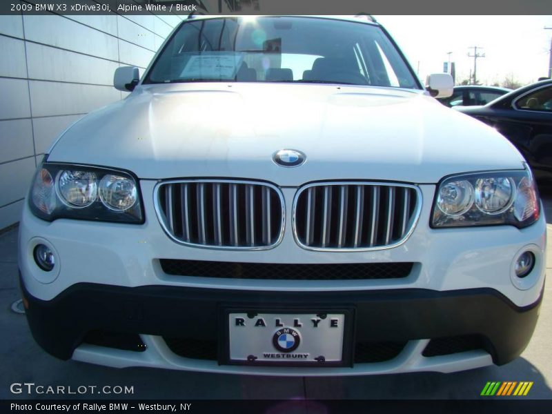 Alpine White / Black 2009 BMW X3 xDrive30i