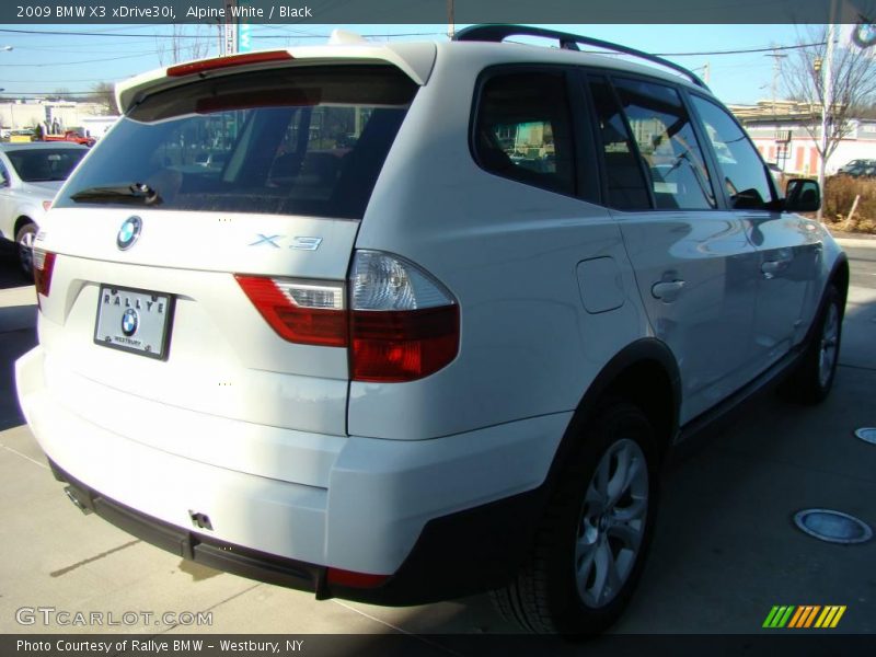 Alpine White / Black 2009 BMW X3 xDrive30i