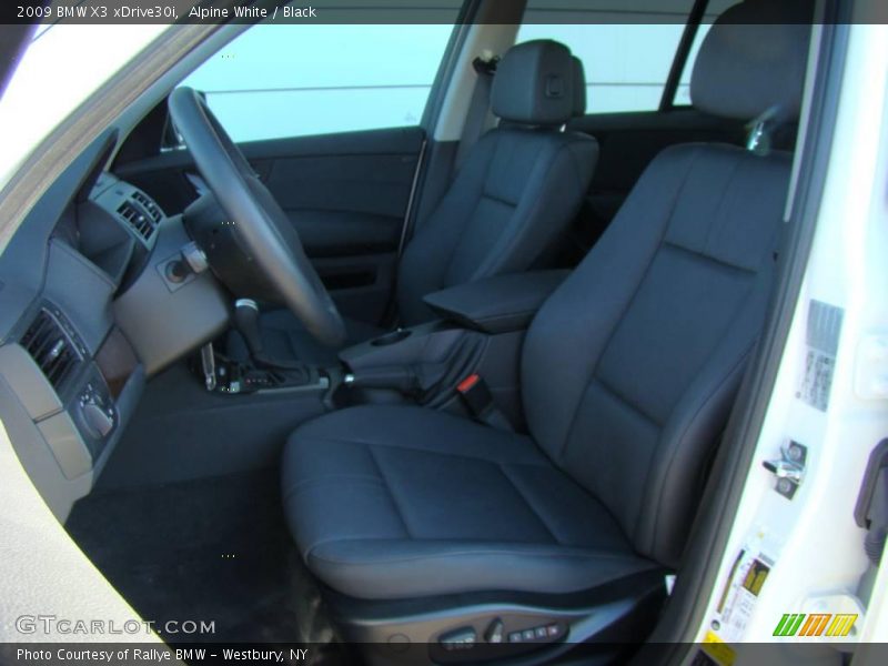 Alpine White / Black 2009 BMW X3 xDrive30i