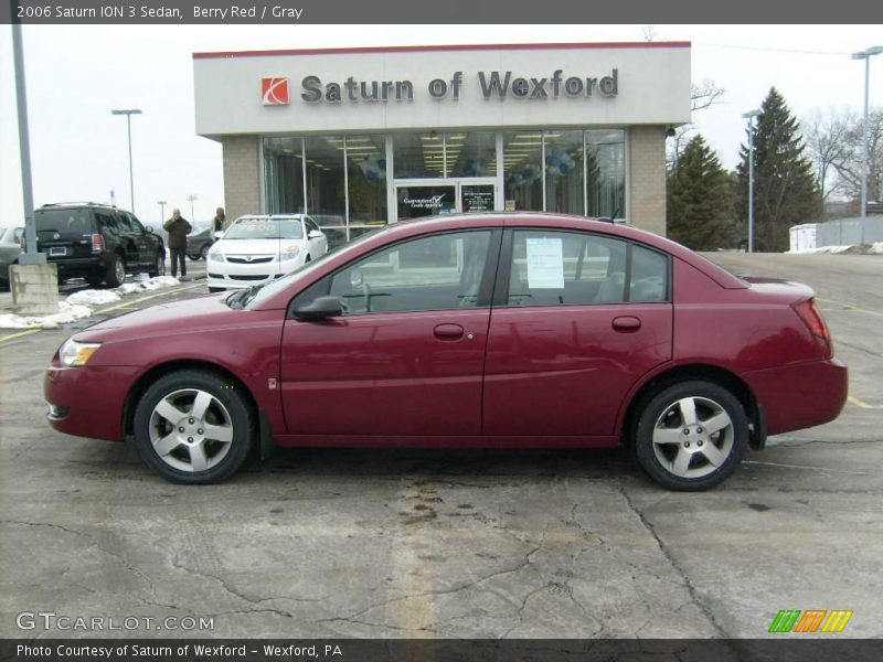 Berry Red / Gray 2006 Saturn ION 3 Sedan