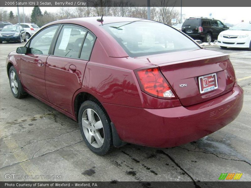 Berry Red / Gray 2006 Saturn ION 3 Sedan