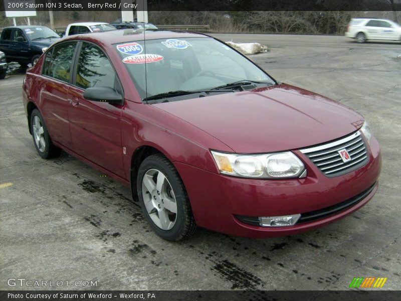 Berry Red / Gray 2006 Saturn ION 3 Sedan