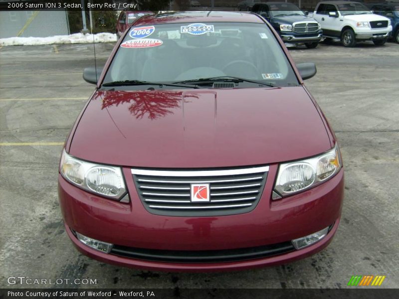 Berry Red / Gray 2006 Saturn ION 3 Sedan