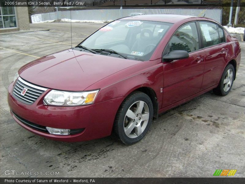 Berry Red / Gray 2006 Saturn ION 3 Sedan