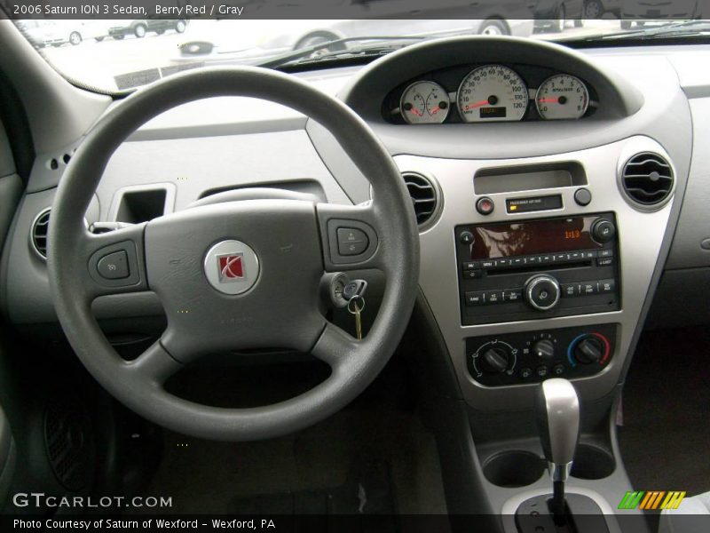 Berry Red / Gray 2006 Saturn ION 3 Sedan