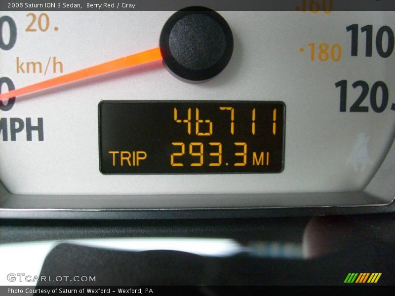 Berry Red / Gray 2006 Saturn ION 3 Sedan