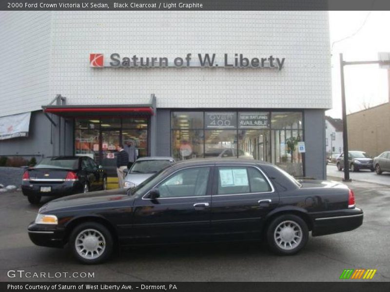 Black Clearcoat / Light Graphite 2000 Ford Crown Victoria LX Sedan