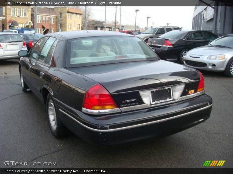 Black Clearcoat / Light Graphite 2000 Ford Crown Victoria LX Sedan