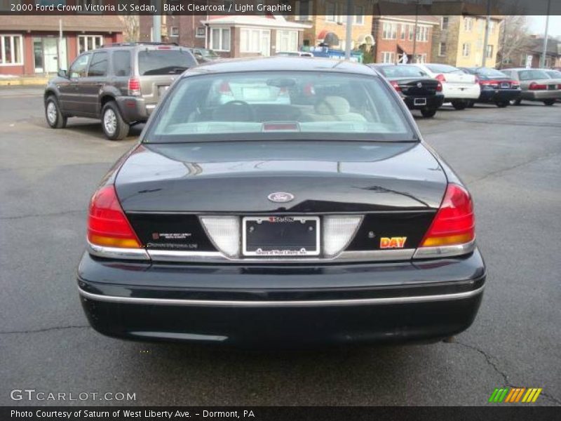 Black Clearcoat / Light Graphite 2000 Ford Crown Victoria LX Sedan
