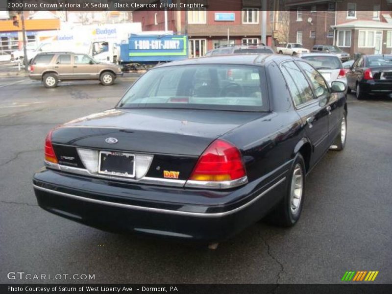 Black Clearcoat / Light Graphite 2000 Ford Crown Victoria LX Sedan