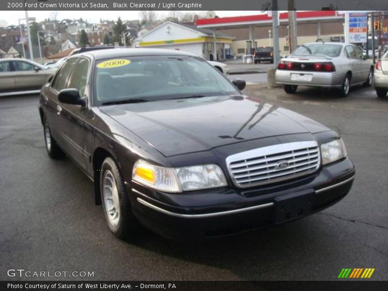 Black Clearcoat / Light Graphite 2000 Ford Crown Victoria LX Sedan