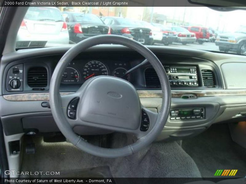 Black Clearcoat / Light Graphite 2000 Ford Crown Victoria LX Sedan