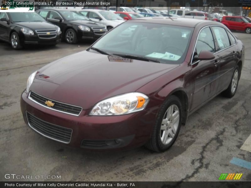 Bordeaux Red / Neutral Beige 2007 Chevrolet Impala LT