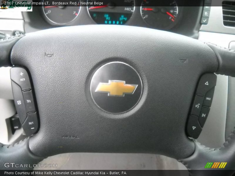 Bordeaux Red / Neutral Beige 2007 Chevrolet Impala LT