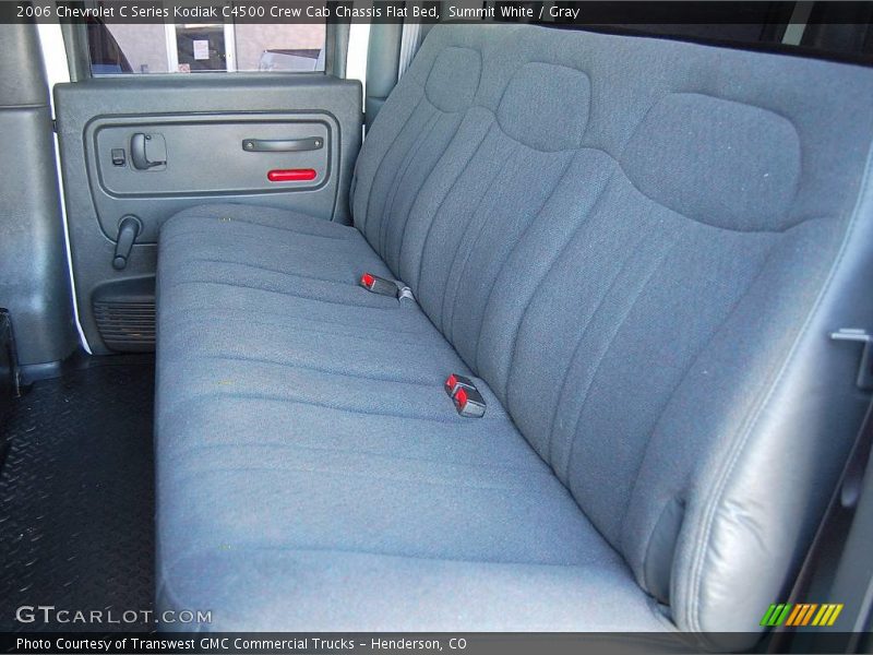 Summit White / Gray 2006 Chevrolet C Series Kodiak C4500 Crew Cab Chassis Flat Bed