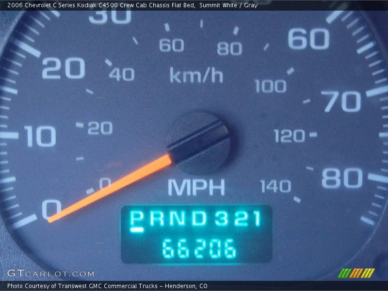 Summit White / Gray 2006 Chevrolet C Series Kodiak C4500 Crew Cab Chassis Flat Bed