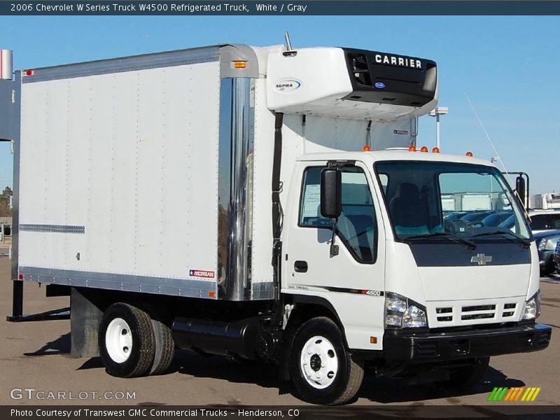 White / Gray 2006 Chevrolet W Series Truck W4500 Refrigerated Truck