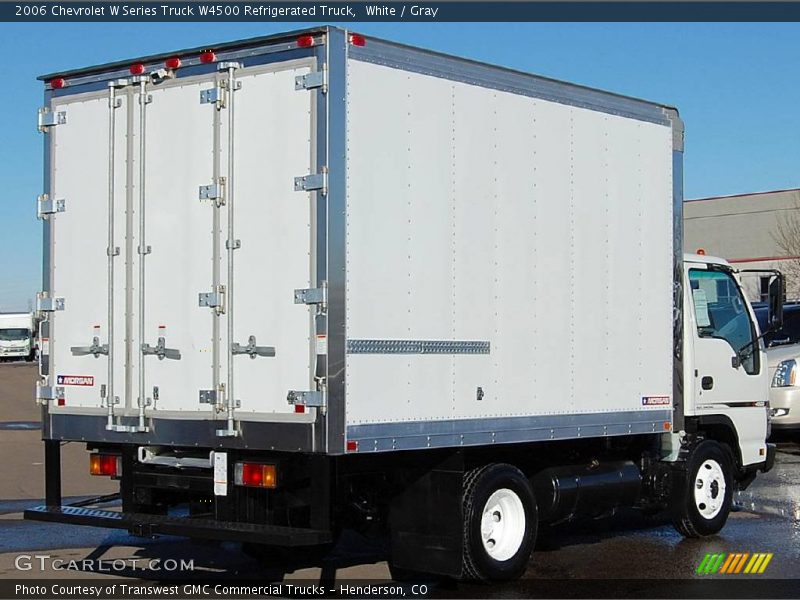 White / Gray 2006 Chevrolet W Series Truck W4500 Refrigerated Truck