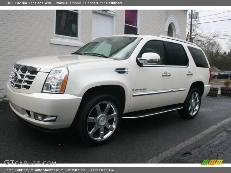 White Diamond / Cocoa/Light Cashmere 2007 Cadillac Escalade AWD