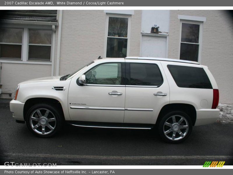 White Diamond / Cocoa/Light Cashmere 2007 Cadillac Escalade AWD