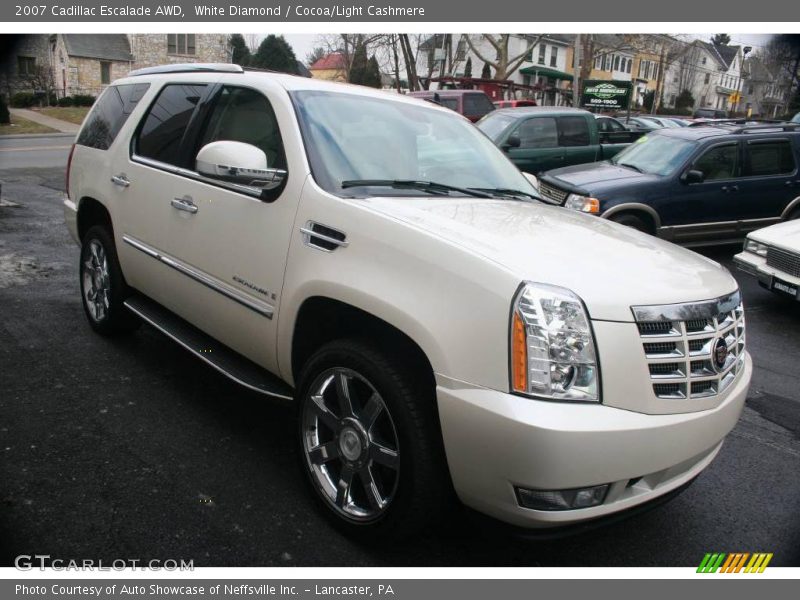 White Diamond / Cocoa/Light Cashmere 2007 Cadillac Escalade AWD