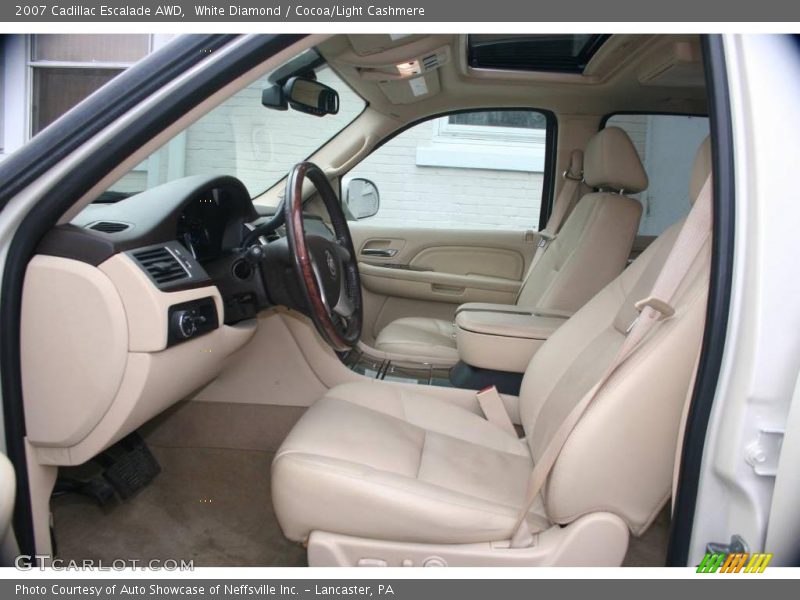 White Diamond / Cocoa/Light Cashmere 2007 Cadillac Escalade AWD
