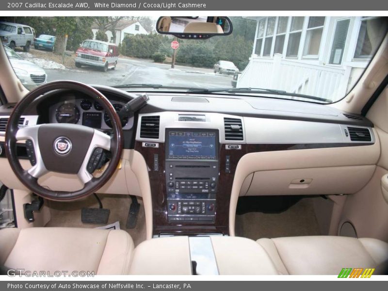 White Diamond / Cocoa/Light Cashmere 2007 Cadillac Escalade AWD