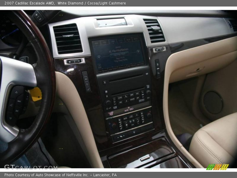White Diamond / Cocoa/Light Cashmere 2007 Cadillac Escalade AWD