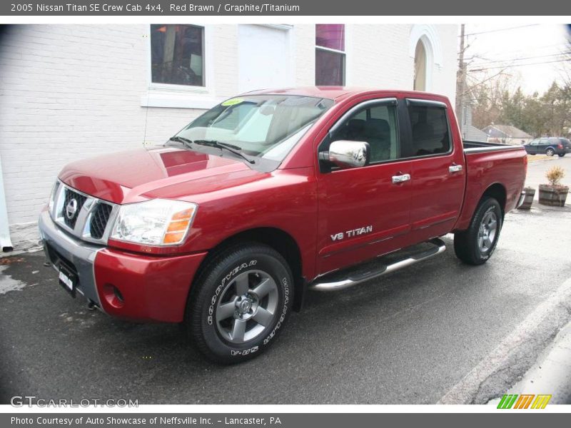 Red Brawn / Graphite/Titanium 2005 Nissan Titan SE Crew Cab 4x4