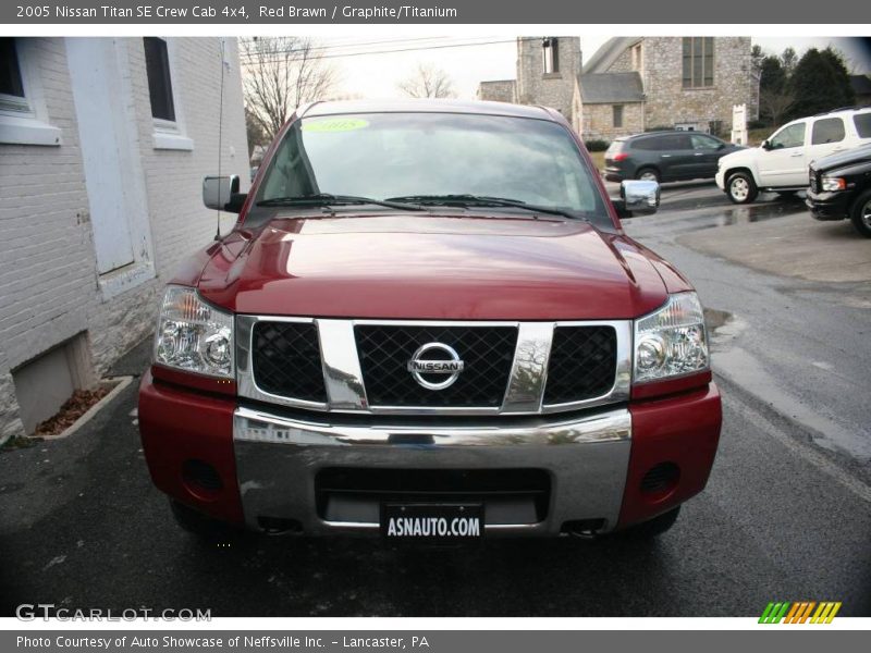 Red Brawn / Graphite/Titanium 2005 Nissan Titan SE Crew Cab 4x4