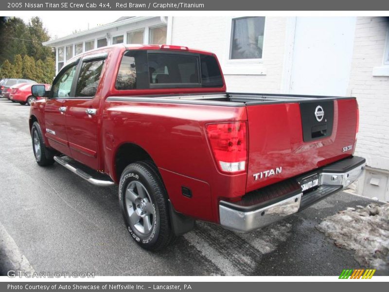 Red Brawn / Graphite/Titanium 2005 Nissan Titan SE Crew Cab 4x4