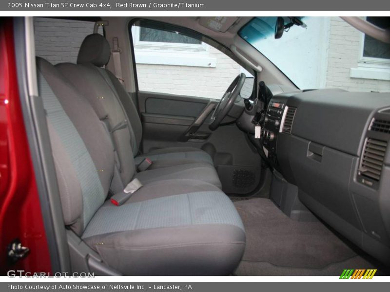 Red Brawn / Graphite/Titanium 2005 Nissan Titan SE Crew Cab 4x4