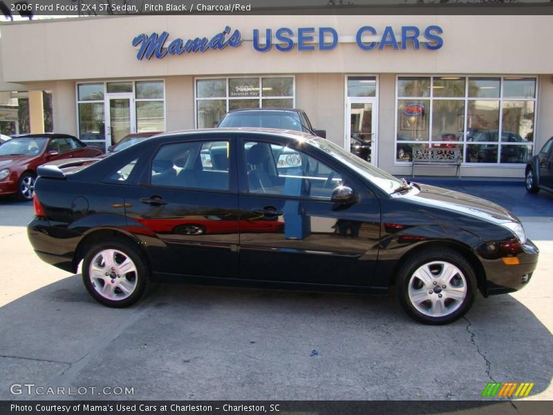 Pitch Black / Charcoal/Red 2006 Ford Focus ZX4 ST Sedan