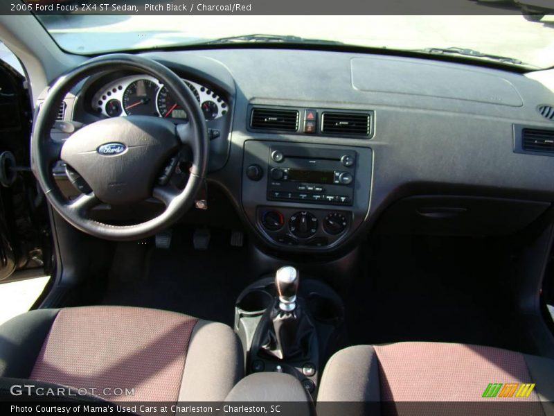 Pitch Black / Charcoal/Red 2006 Ford Focus ZX4 ST Sedan