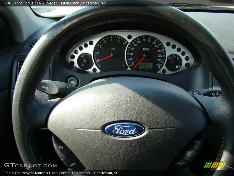 Pitch Black / Charcoal/Red 2006 Ford Focus ZX4 ST Sedan