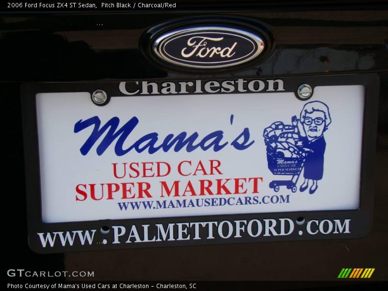 Pitch Black / Charcoal/Red 2006 Ford Focus ZX4 ST Sedan