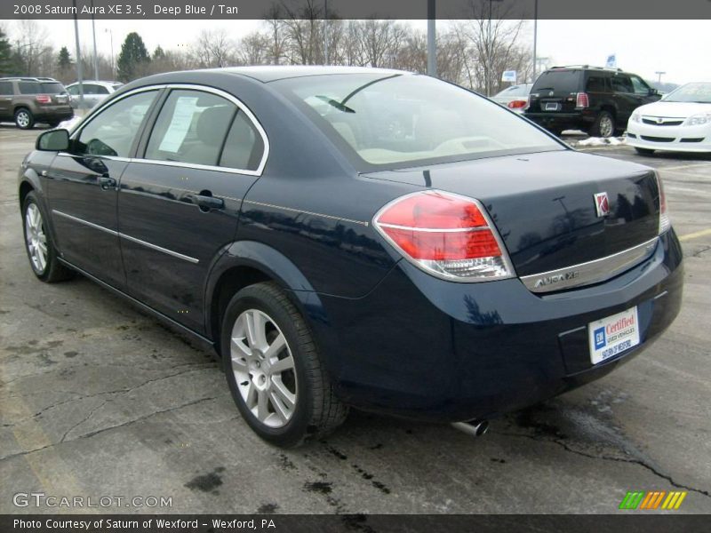 Deep Blue / Tan 2008 Saturn Aura XE 3.5