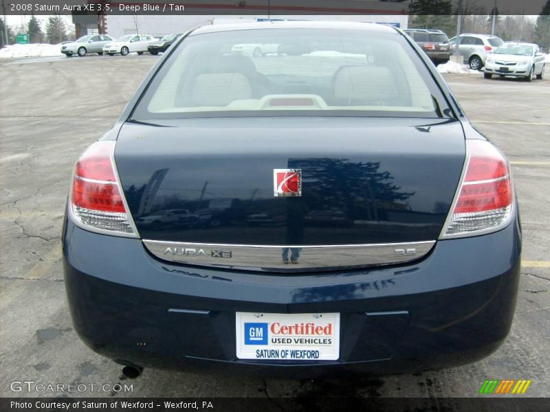 Deep Blue / Tan 2008 Saturn Aura XE 3.5