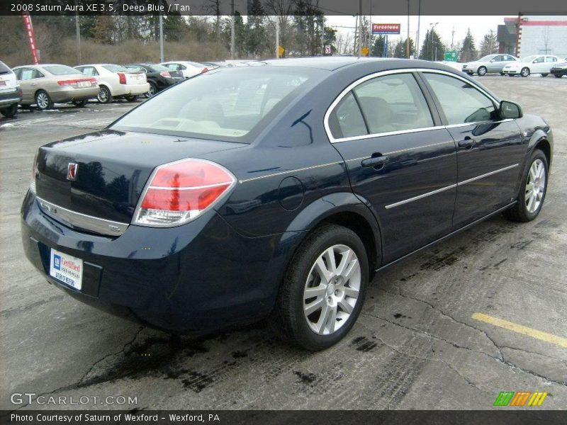Deep Blue / Tan 2008 Saturn Aura XE 3.5