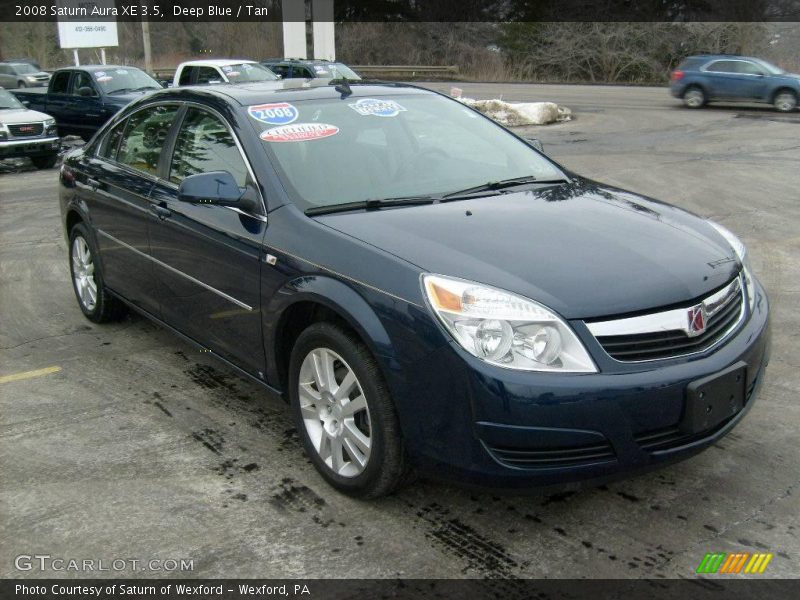 Deep Blue / Tan 2008 Saturn Aura XE 3.5