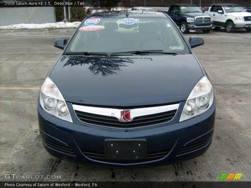 Deep Blue / Tan 2008 Saturn Aura XE 3.5