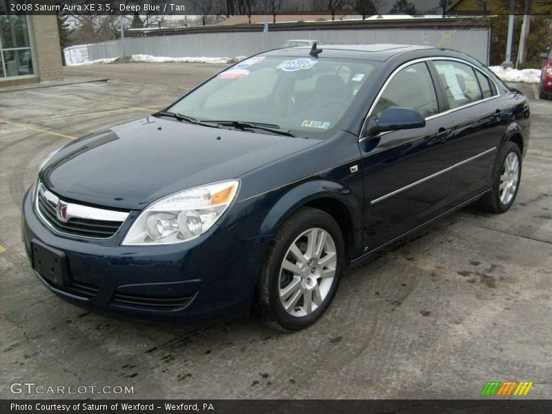 Deep Blue / Tan 2008 Saturn Aura XE 3.5