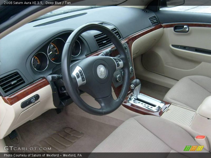 Deep Blue / Tan 2008 Saturn Aura XE 3.5