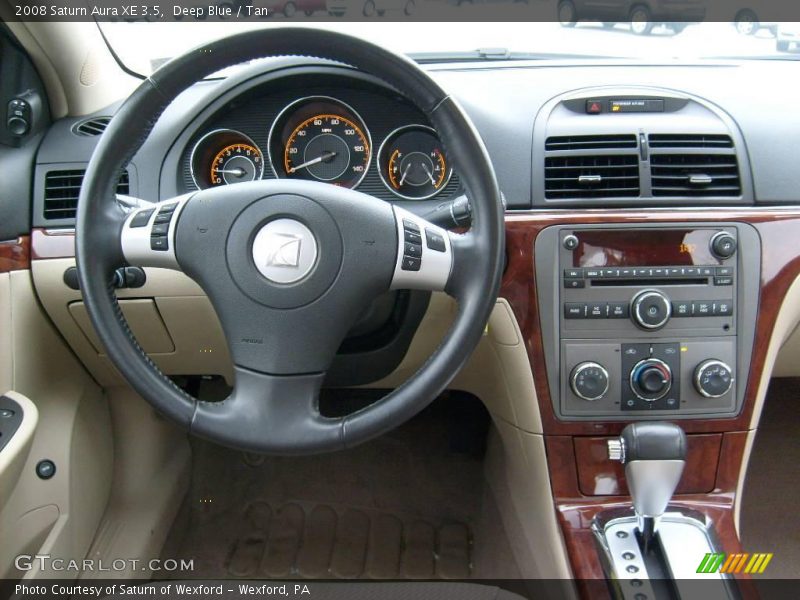 Deep Blue / Tan 2008 Saturn Aura XE 3.5
