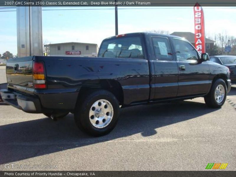 Deep Blue Metallic / Dark Titanium 2007 GMC Sierra 1500 Classic SL Extended Cab