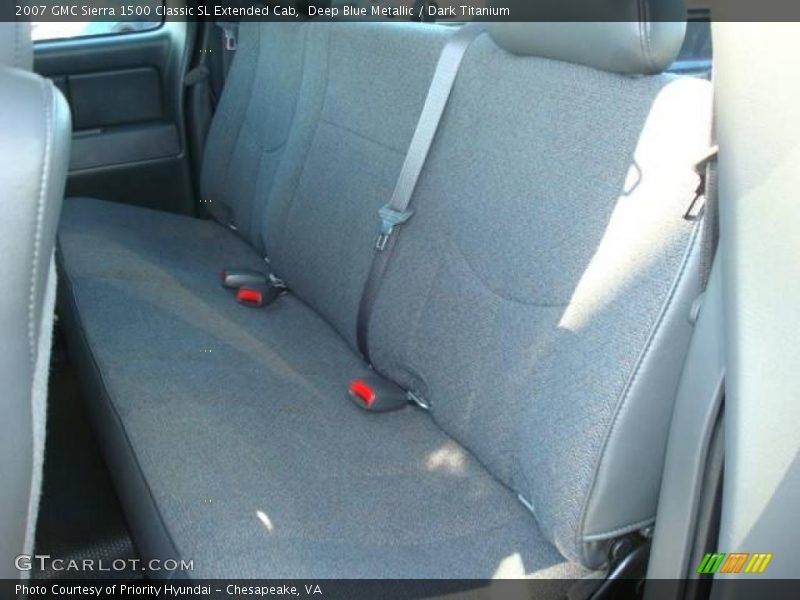 Deep Blue Metallic / Dark Titanium 2007 GMC Sierra 1500 Classic SL Extended Cab
